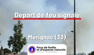 Incendie à Mérignac (33) : le feu est éteint