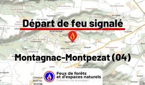 Incendie à Montagnac-Montpezat (04) : le feu est éteint