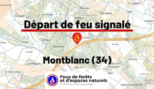 Incendie à Montblanc (34) : le feu est éteint
