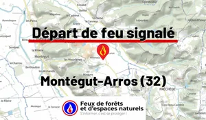Incendie à Montégut-Arros (32) : le feu est éteint