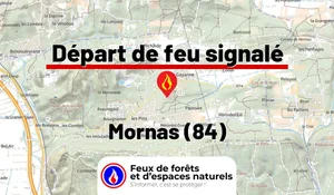 Incendie à Mornas (84) : le feu est éteint