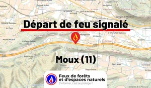 Incendie à Moux (11) : le feu est éteint