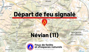 Incendie à Névian (11) : le feu est éteint