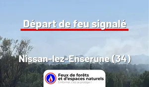 Incendie à Nissan-lez-Enserune (34) : le feu est éteint