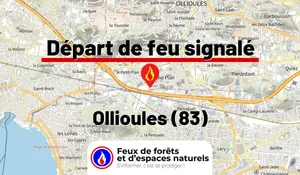 Incendie à Ollioules (83) : le feu est éteint