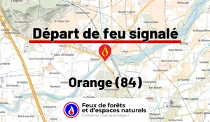 Incendie à Orange (84) : le feu est éteint