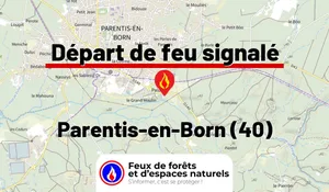 Incendie à Parentis-en-Born (40) : le feu est éteint