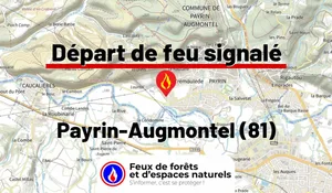 Incendie à Payrin-Augmontel (81) : le feu est éteint