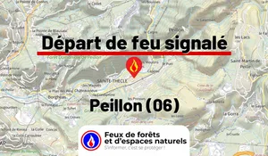 Incendie à Peillon (06) : le feu est éteint