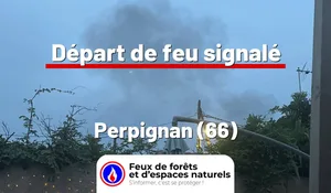 Incendie à Perpignan (66) : le feu est éteint