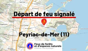 Incendie à Peyriac-de-Mer (11) : le feu est éteint