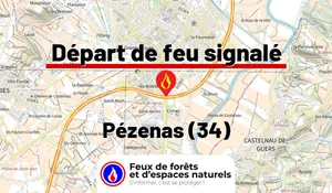 Incendie à Pézenas (34) : le feu est éteint