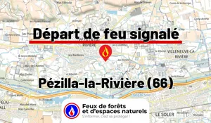 Incendie à Pézilla-la-Rivière (66) : le feu est éteint