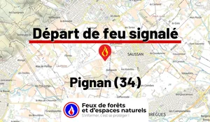 Incendie à Pignan (34) : le feu est éteint