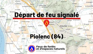 Incendie à Piolenc (84) : le feu est éteint