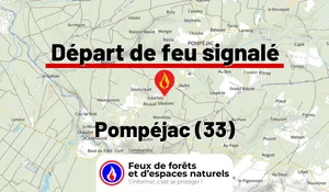 Incendie à Pompéjac (33) : le feu est éteint