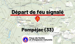 Incendie à Pompéjac (33) : le feu est éteint