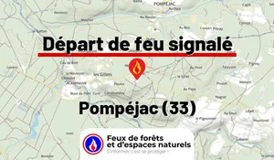 Incendie à Pompéjac (33) : le feu est éteint
