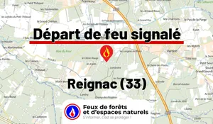 Incendie à Reignac (33) : le feu est éteint