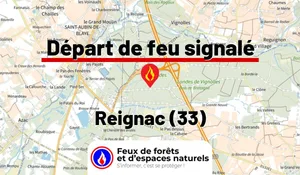 Incendie à Reignac (33) : le feu est éteint