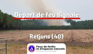 Incendie à Retjons (40) : le feu est éteint