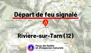 Incendie à Rivière-sur-Tarn (12) : le feu est éteint