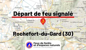 Incendie à Rochefort-du-Gard (30) : le feu est éteint