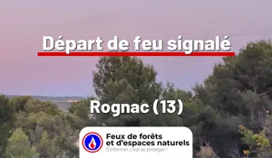 Incendie à Rognac (13) : le feu est éteint