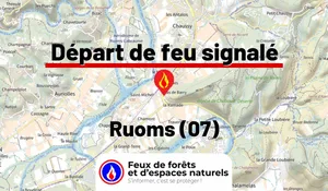 Incendie à Ruoms (07) : le feu est éteint