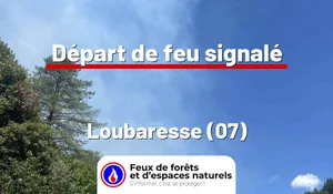 Incendie à Loubaresse (07) : le feu est éteint
