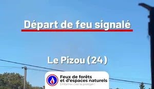Incendie à Le Pizou (24) : le feu est éteint