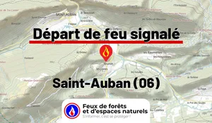 Incendie à Saint-Auban (06) : le feu est éteint