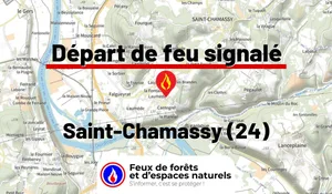 Incendie à Saint-Chamassy (24) : le feu est éteint
