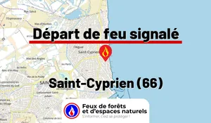 Incendie à Saint-Cyprien (66) : le feu est éteint