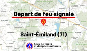 Incendie à Saint-Émiland (71) : le feu est éteint