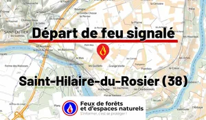 Incendie à Saint-Hilaire-du-Rosier (38) : le feu est éteint
