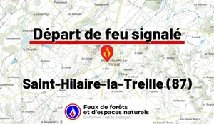 Incendie à Saint-Hilaire-la-Treille (87) : le feu est éteint