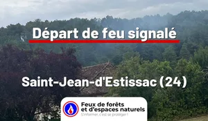 Incendie à Saint-Jean-d'Estissac (24) : le feu est éteint