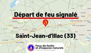 Incendie à Saint-Jean-d'Illac (33) : le feu est éteint