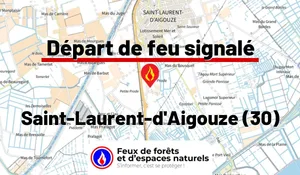 Incendie à Saint-Laurent-d'Aigouze (30) : le feu est éteint