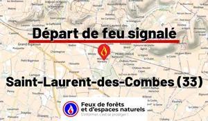 Incendie à Saint-Laurent-des-Combes (33) : le feu est éteint