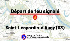 Incendie à Saint-Léopardin-d'Augy (03) : le feu est éteint