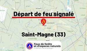 Incendie à Saint-Magne (33) : le feu est éteint