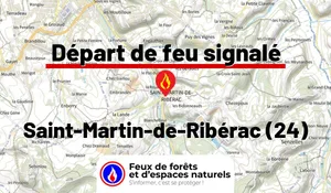 Incendie à Saint-Martin-de-Ribérac (24) : le feu est éteint