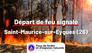 Incendie à Saint-Maurice-sur-Eygues (26) : le feu est éteint