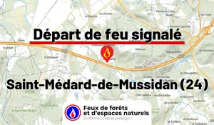 Incendie à Saint-Médard-de-Mussidan (24) : le feu est éteint
