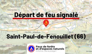 Incendie à Saint-Paul-de-Fenouillet (66) : le feu est éteint