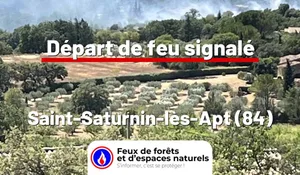 Incendie à Saint-Saturnin-lès-Apt (84) : le feu est éteint