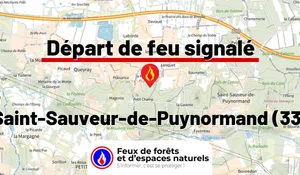 Incendie à Saint-Sauveur-de-Puynormand (33) : le feu est éteint