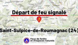 Incendie à Saint-Sulpice-de-Roumagnac (24) : le feu est éteint